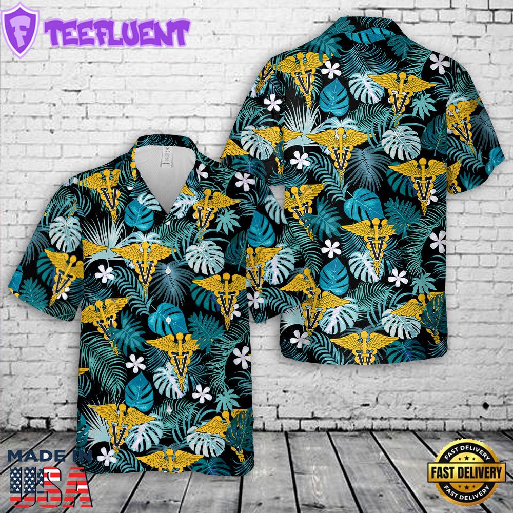 US Army Veterinary Corps Branch Hawaiian Shirt