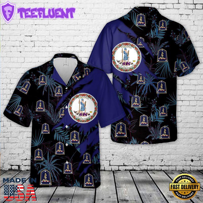 US Army Virginia Army National Guard Hawaiian Shirt