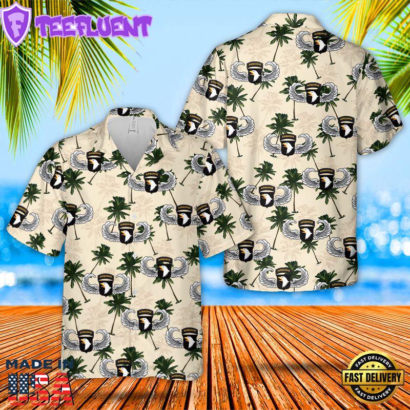 US Arrmy 101st Airborne Division Wings Hawaiian Shirt