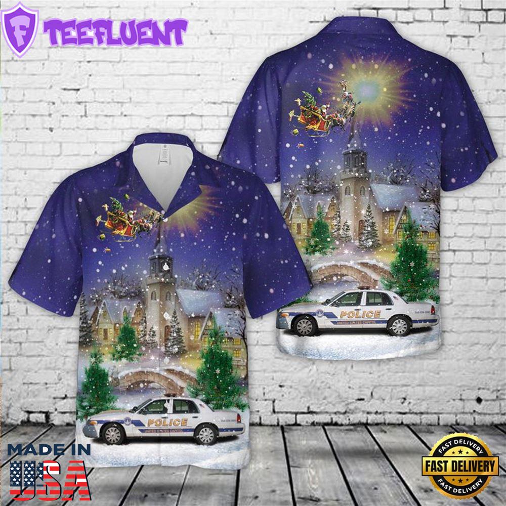 US Capitol Police Christmas Hawaiian Shirt