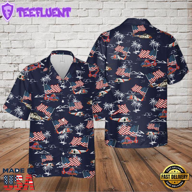 US Coast Guard 4th Of July Hawaiian Shirt