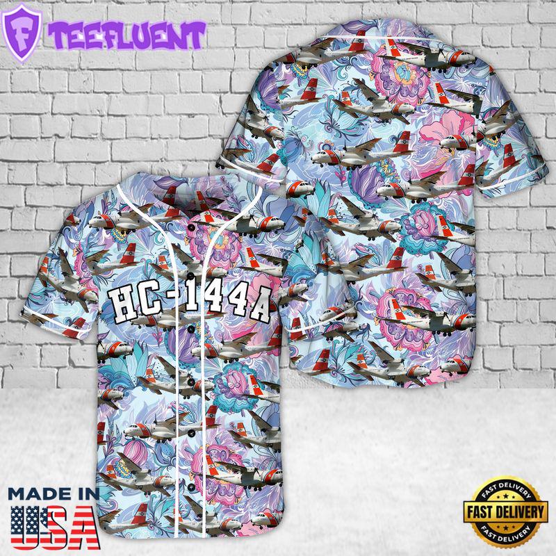 US Coast Guard CASA HC-144A Ocean Sentry Baseball Jersey