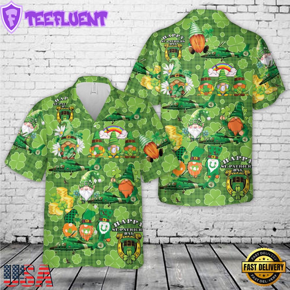 U.S. Coast Guard Heartland St Patrick's Day Hawaiian Shirt