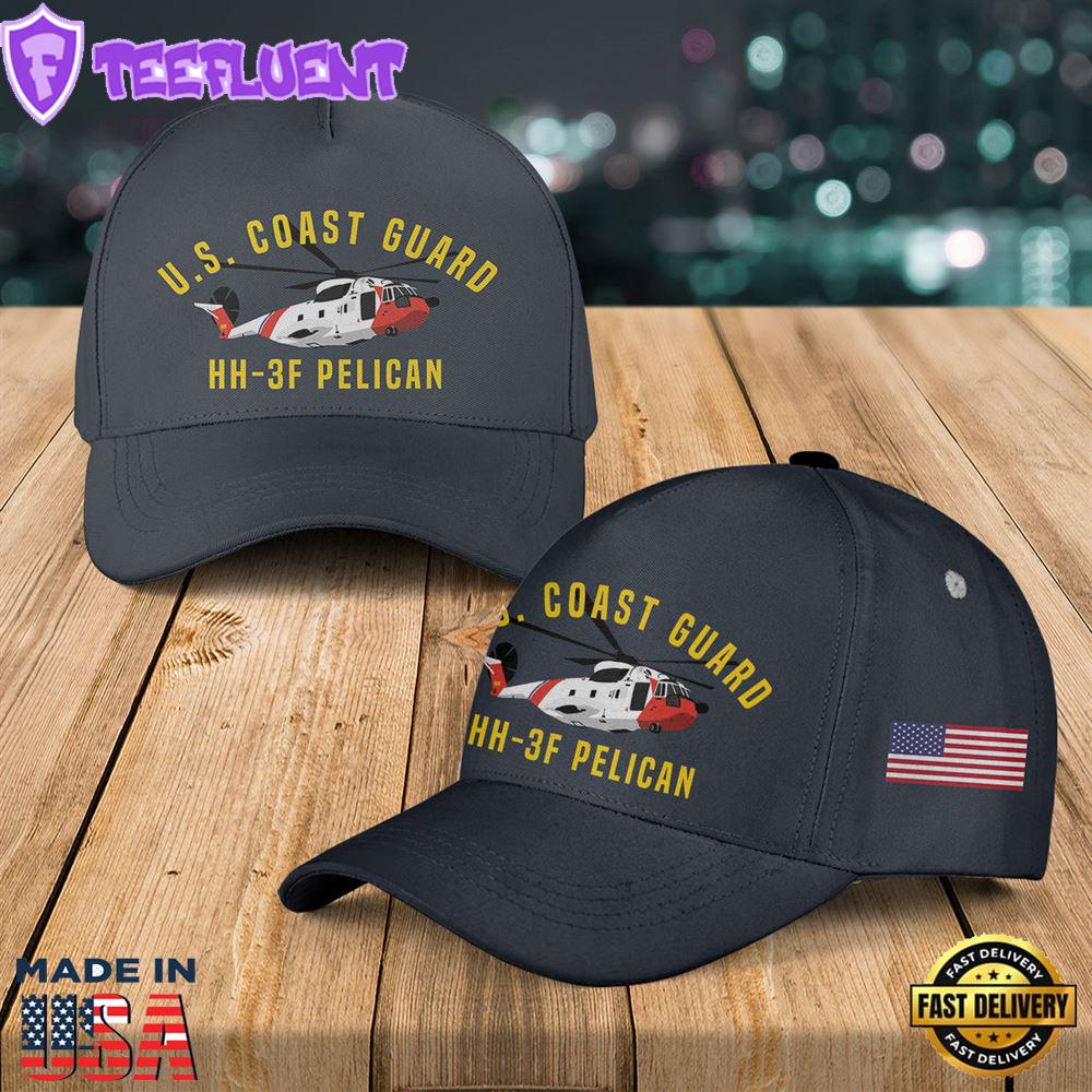 US Coast Guard HH-3F Pelican Helicopter Baseball Cap