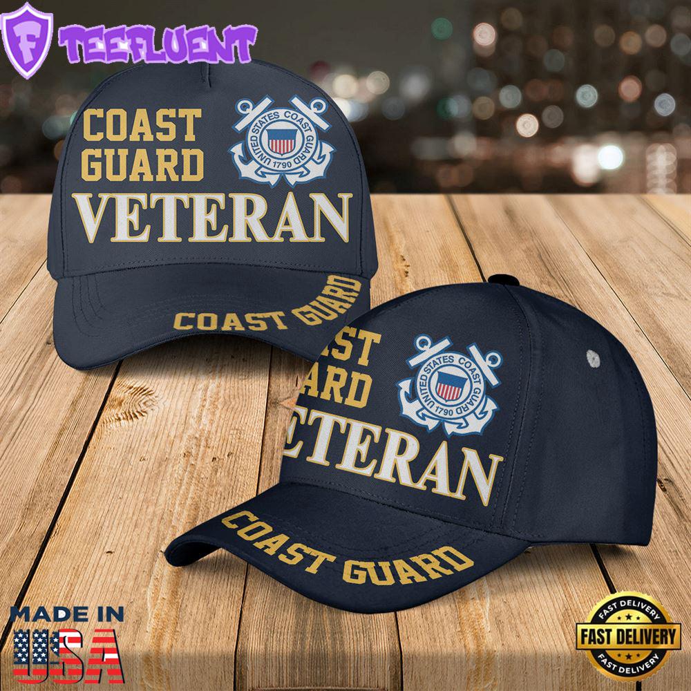 US Coast Guard Veteran Baseball Cap
