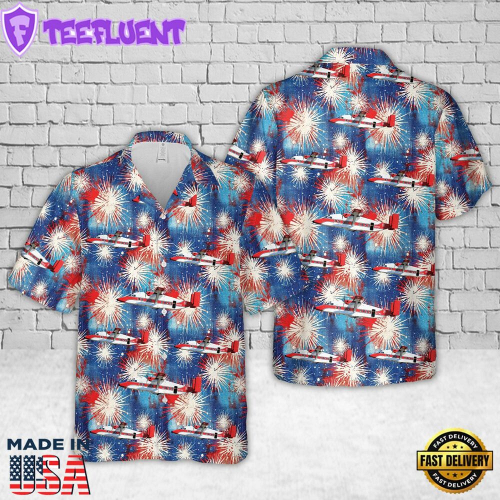 US Forest Service Short C-23B+ Sherpa (360), 4th Of July Hawaiian Shirt
