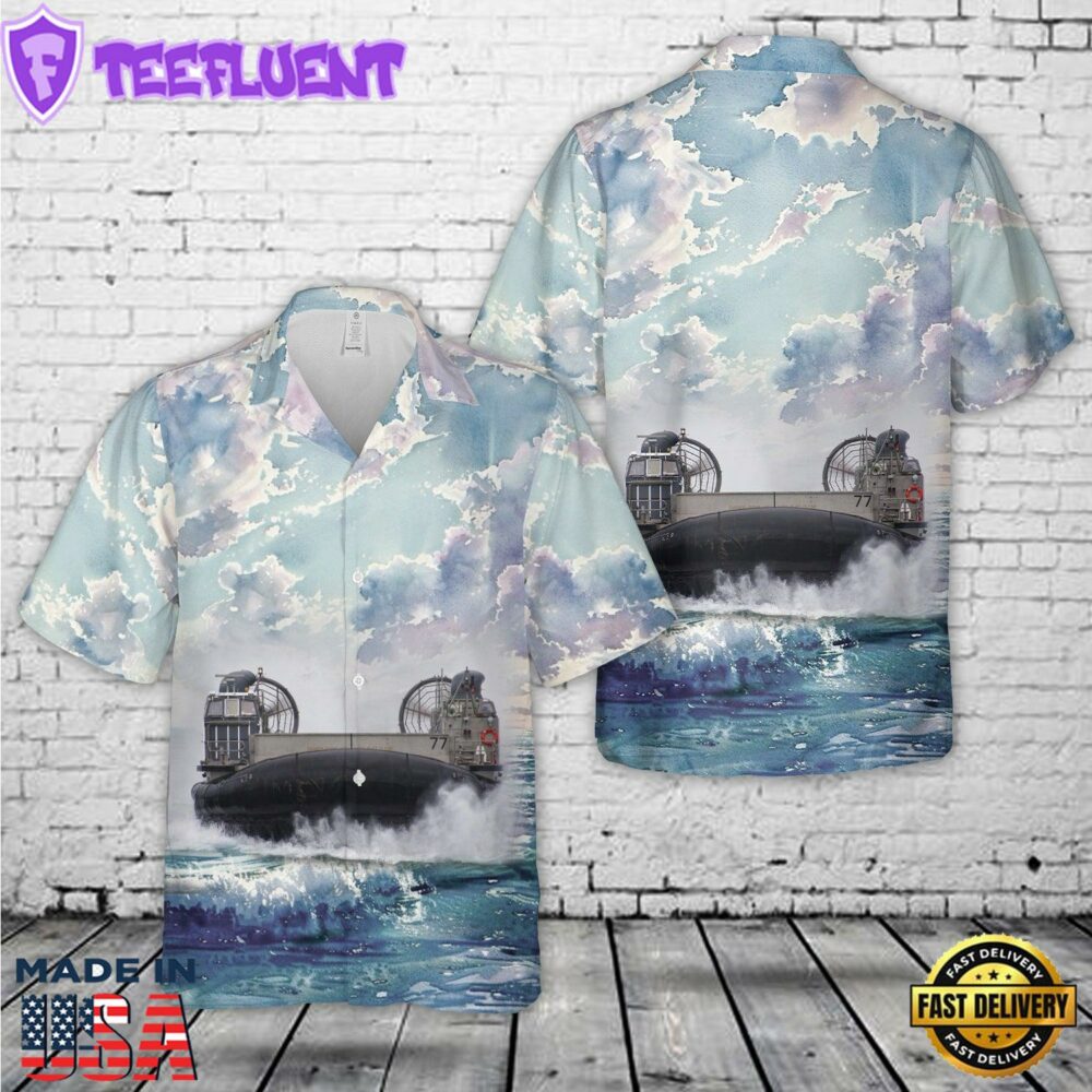 US Navy 091205-N-9327W-084 Landing Craft Air Cushion (LCAC) 77 Hawaiian Shirt