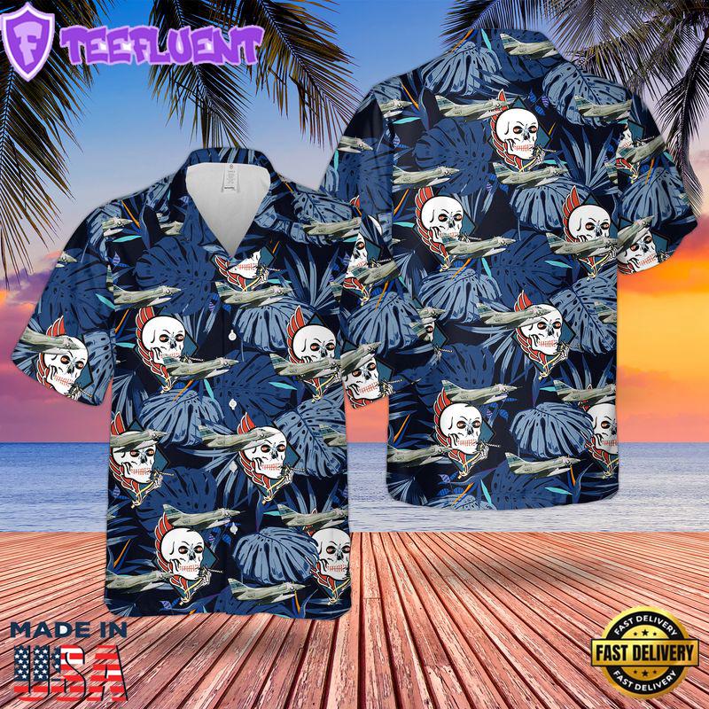 US Navy A-4C Skyhawk Of VA-34 Hawaiian Shirt