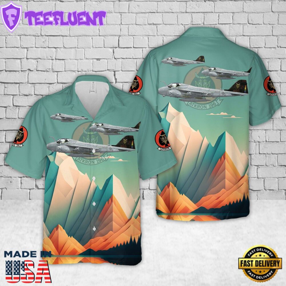 US Navy A-6E VA-196 Main Battery Hawaiian Shirt