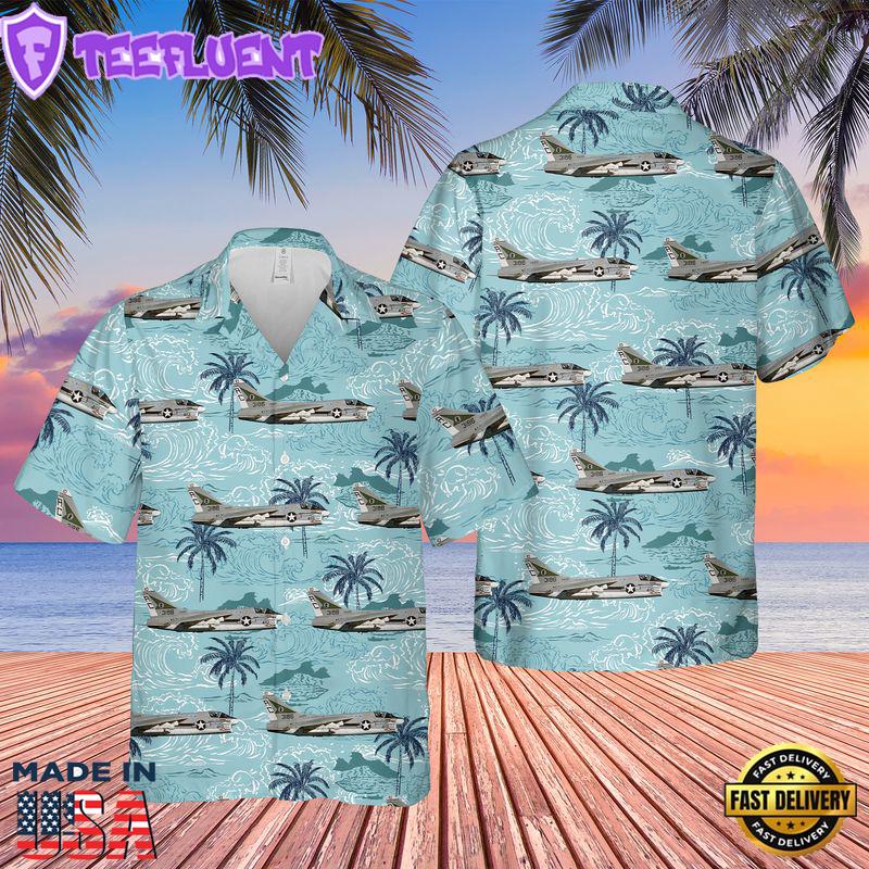 US Navy A7E Corsair II Of VA-105 Hawaiian Shirt