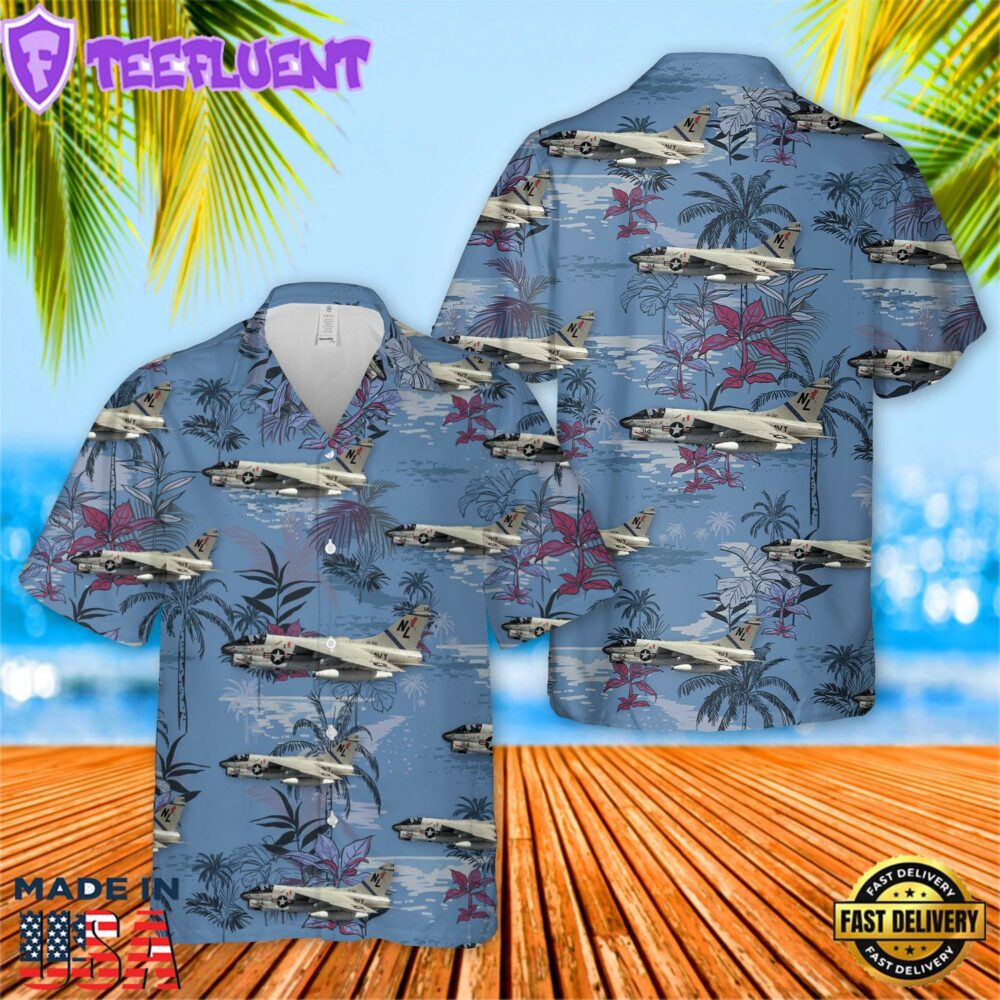 US Navy A7E Corsair II Of Va-22 Hawaiian Shirt