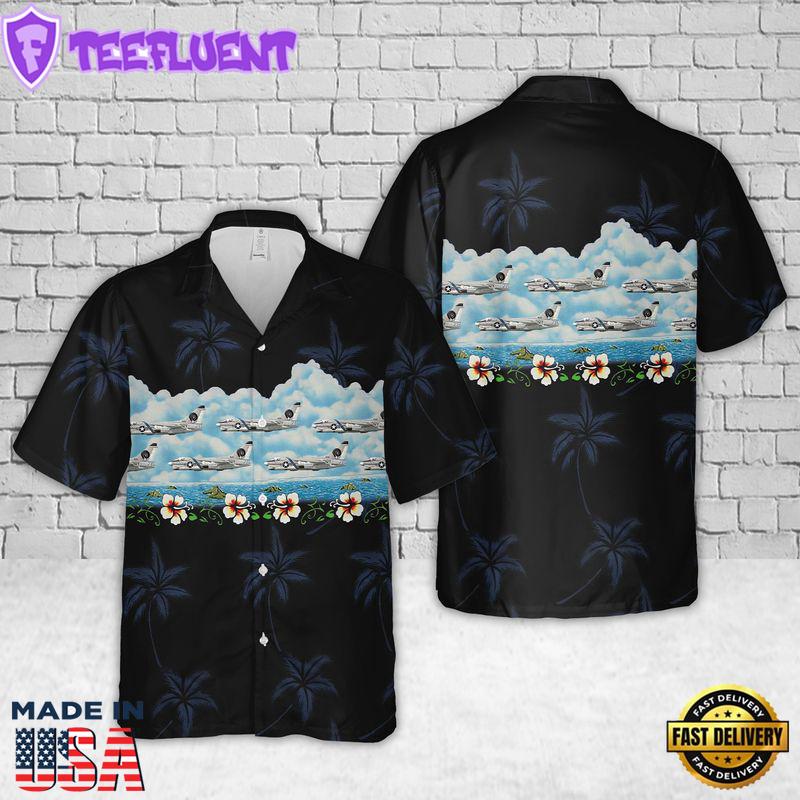 U.S. Navy A-7E Corsair II VA-83 Rampagers IK-89 Hawaiian Shirt