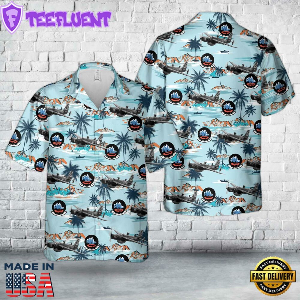 US Navy AF-2W of VS-37 in July 1957 Hawaiian Shirt