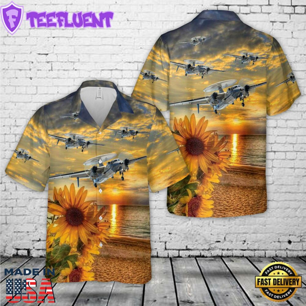 US Navy Airborne Command & Control Squadron 120 (VAW-120) Hawaiian Shirt