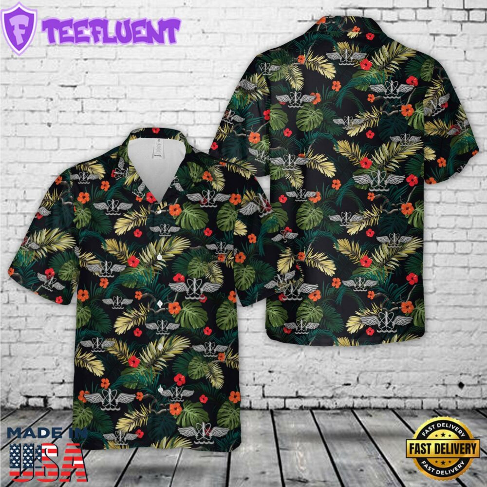 US Navy Aviation Warfare Sys­tems Operator (AW) Rating Badge Hawaiian Shirt