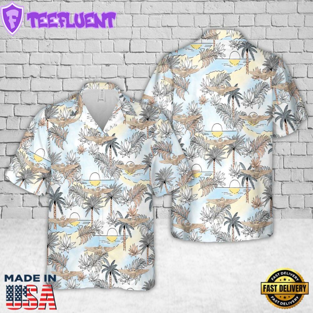 US Navy Aviator Wings Hawaiian Shirt