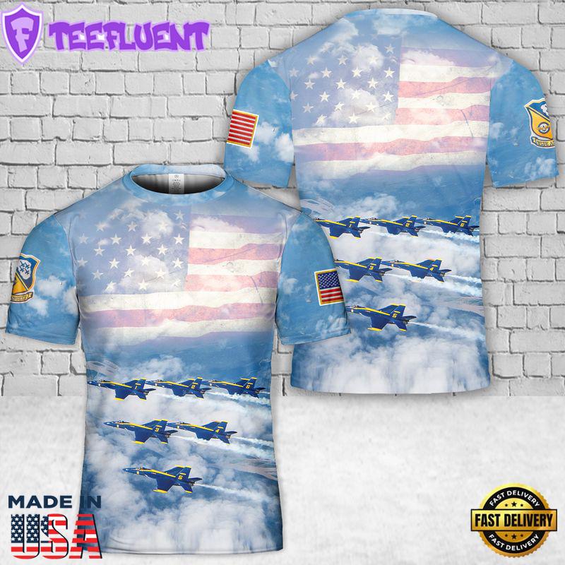 US Navy Blue Angels 3D Tshirt