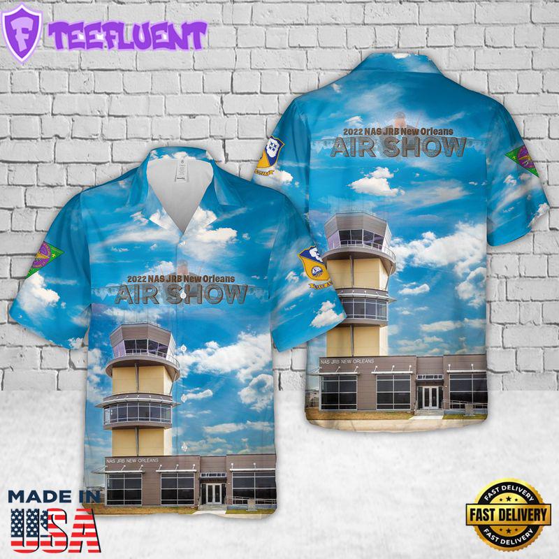 US Navy Blue Angles New Orleans Air Show Hawaiian Shirt