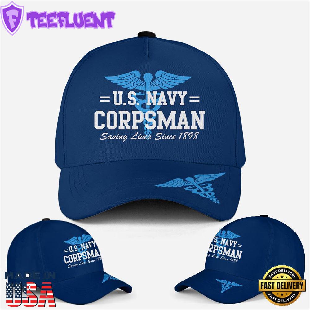 US Navy Corpsman Saving Lives Since 1898 Baseball Cap