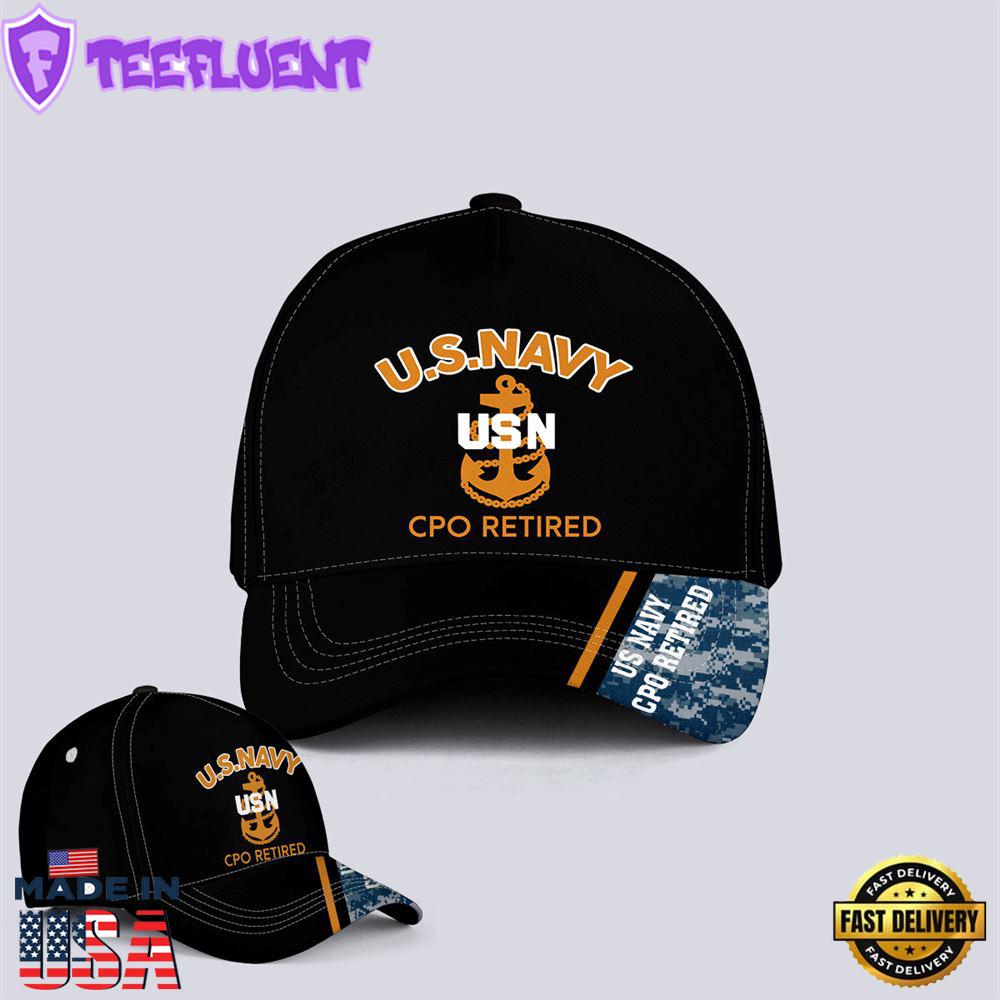 US Navy CPO Retired, Chief Petty Office Baseball Cap