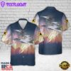 US Navy F-14A Tomcat Of VF-302 Stallions , 4th Of July Hawaiian Shirt