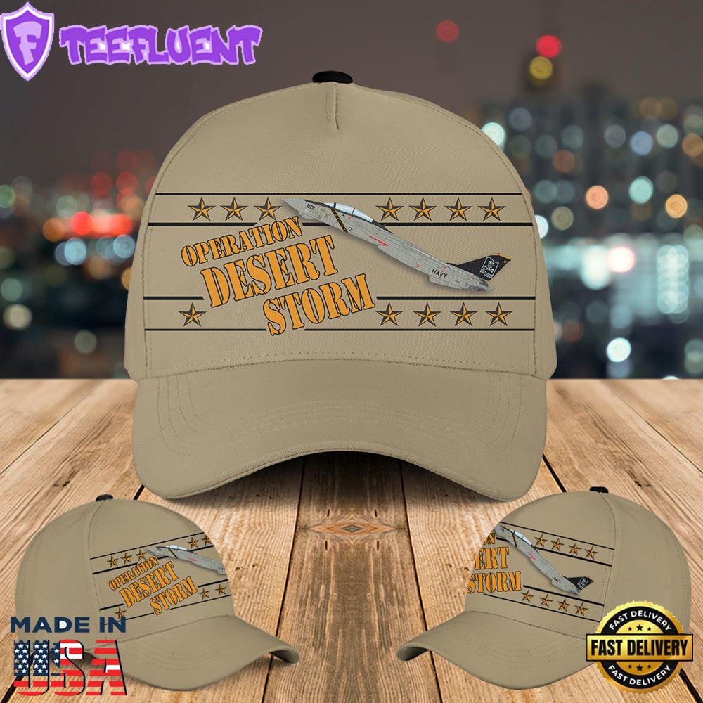 US Navy F-14A Tomcat Of VF-84 Jolly Rogers Operation Desert Storm Baseball Cap