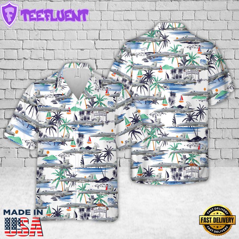 U.S Navy FA-18A Hornet VFA-131 Hawaiian Shirt