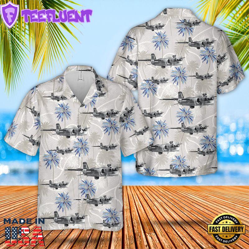 US Navy Grumman S-2A Tracker (BuNo 136658) VS-29 Tromboners Hawaiian Shirt
