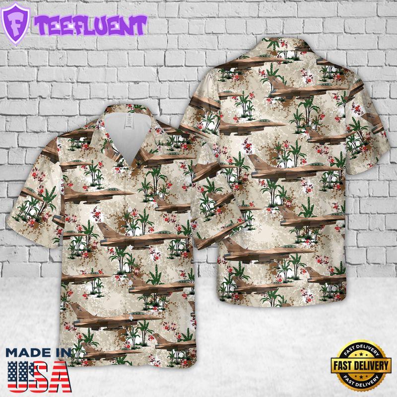 U.S. Navy NSAWC - General Dynamics F-16A Block 15AM OCU Fighting Falcon Hawaiian Shirt