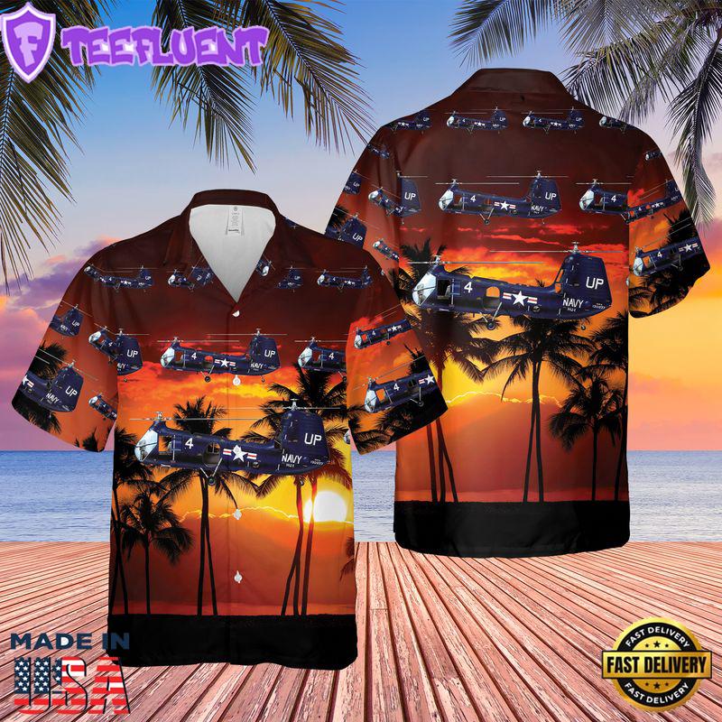 US Navy Piasecki HUP RetrieverH-25 Army Mule Hawaiian Shirt