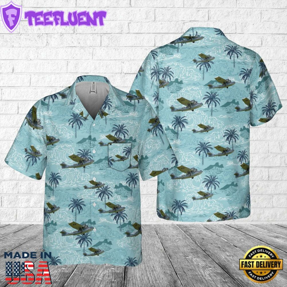 US Navy (USN) Consolidated PBY-5A Catalina Pocket Hawaiian Shirt