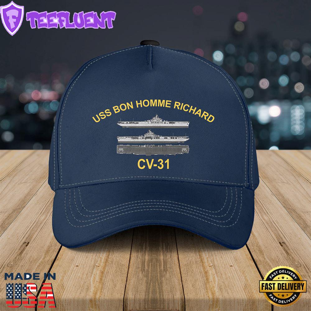 US Navy USS Bon Homme Richard (CV-31) Baseball Cap