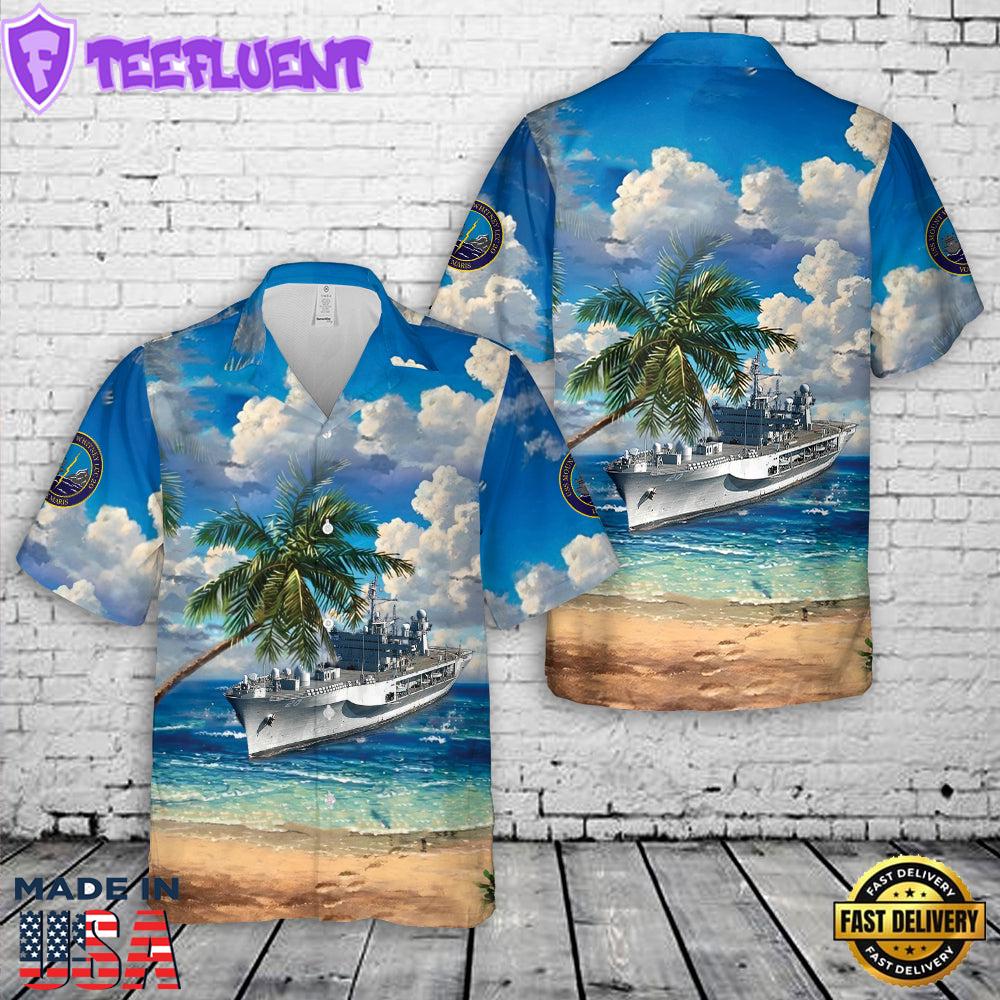 US Navy USS Mount Whitney (LCCJCC 20) Hawaiian Shirt