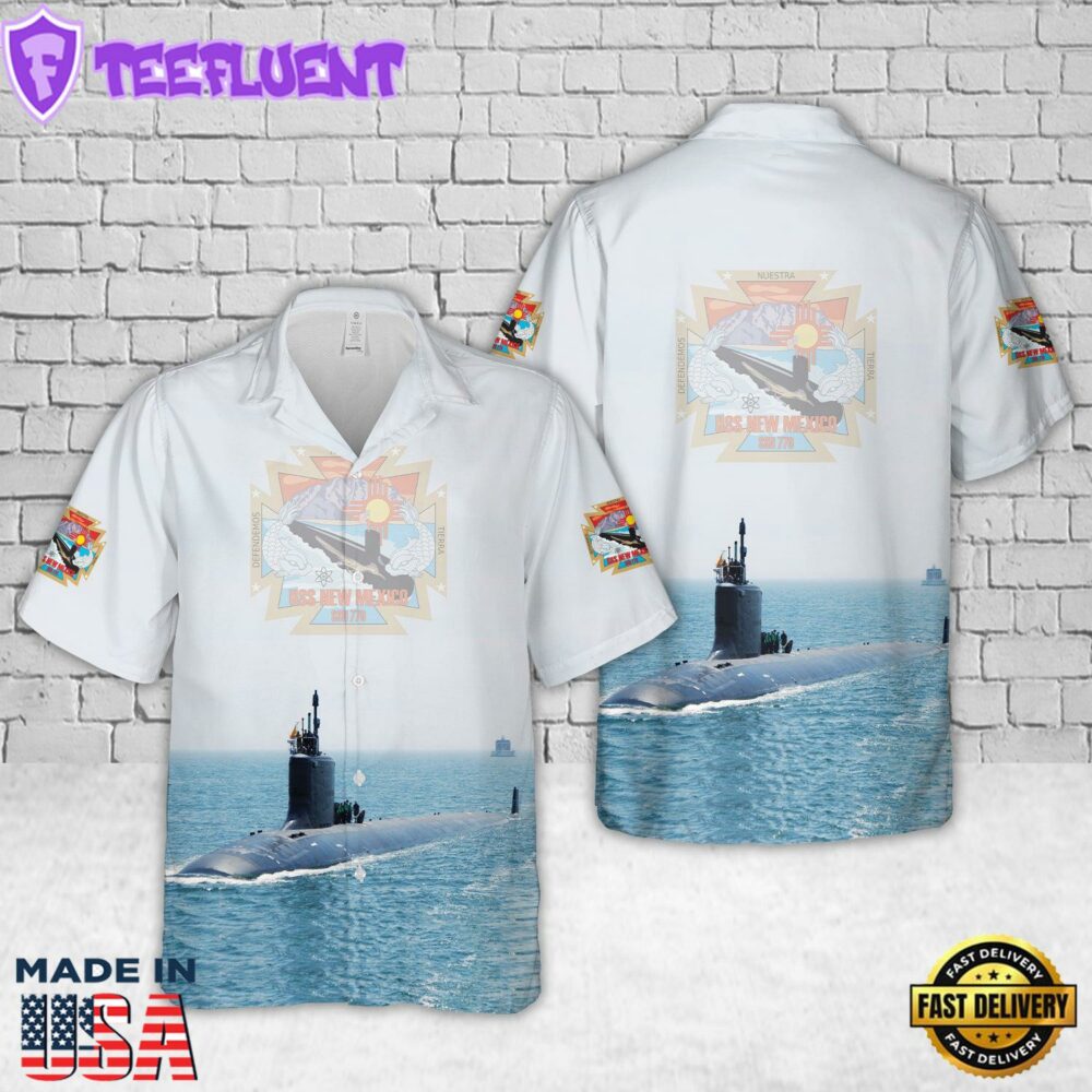 US Navy USS New Mexico (SSN-779) Hawaiian Shirt