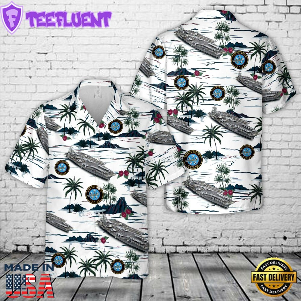US Navy USS Nimitz (CVN-68) Hawaiian Shirt