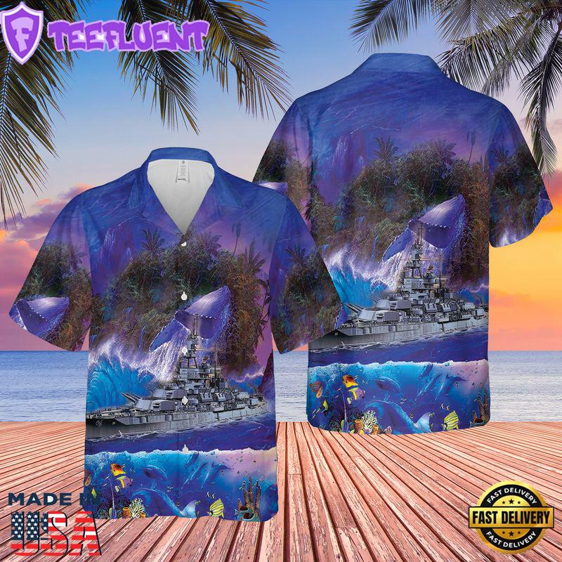 US Navy USS Pennsylvania (BB-38) Hawaiian Shirt