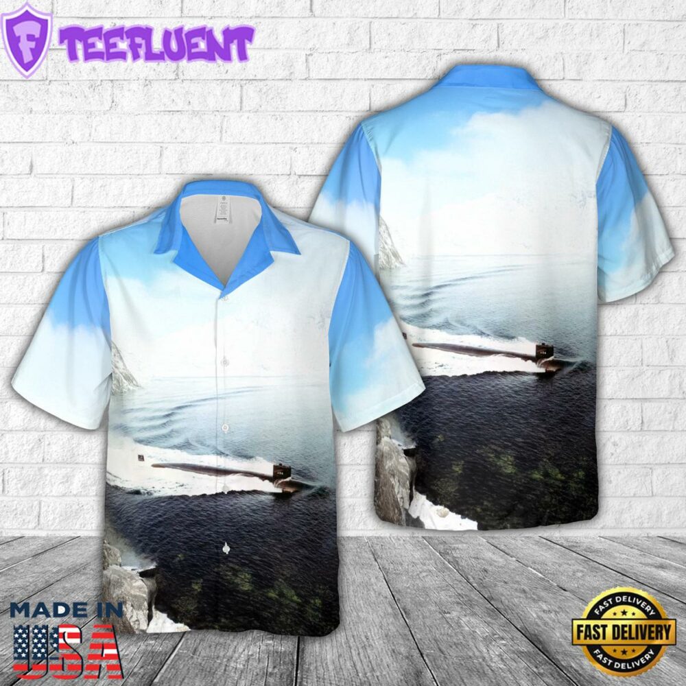 US Navy USS Permit (SSN-594) Hawaiian Shirt