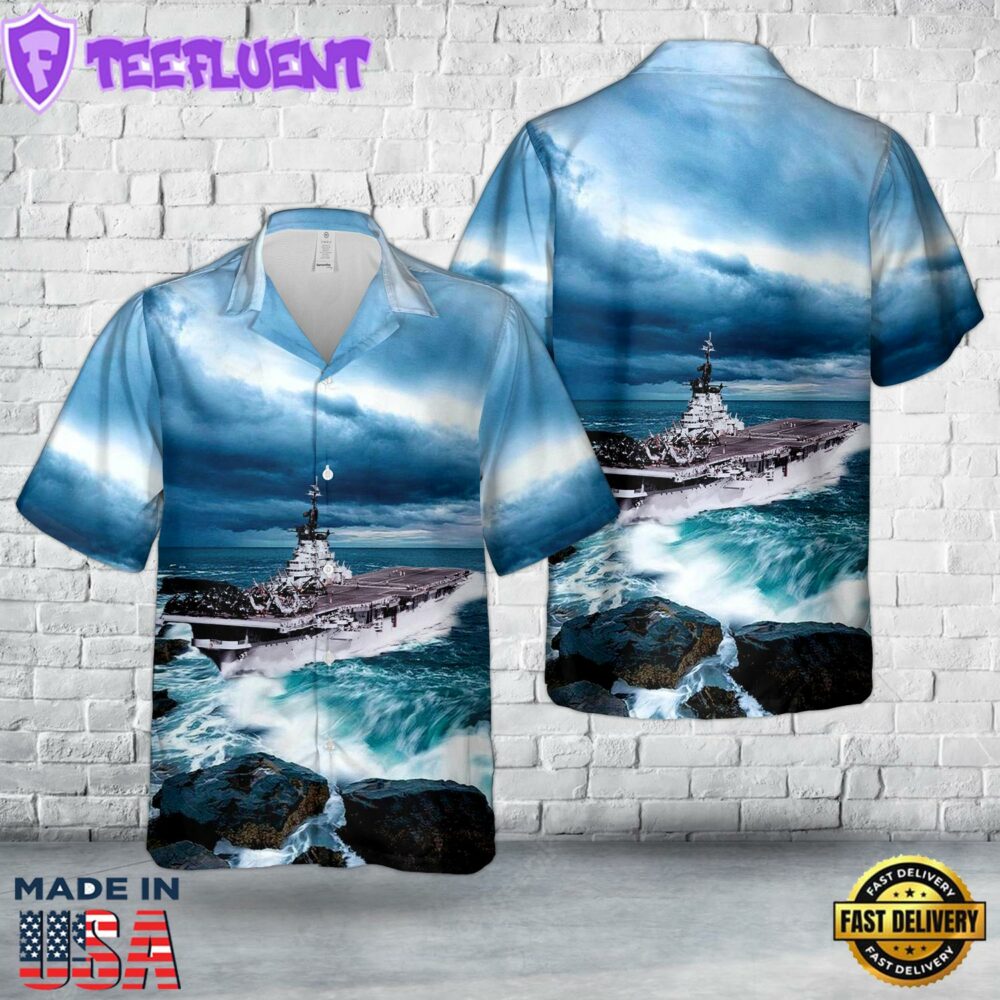 US Navy USS Philippine Sea (CV-47) Hawaiian Shirt