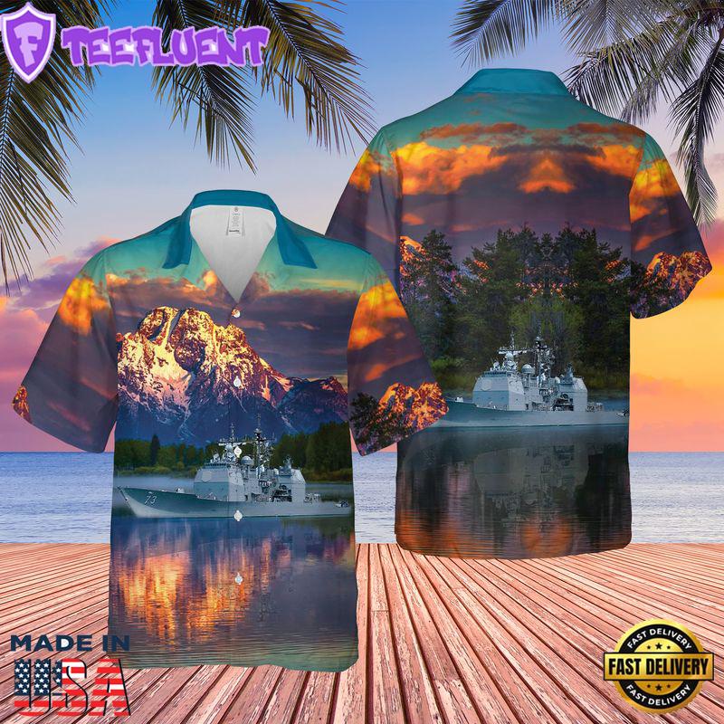 US Navy USS Port Royal Hawaiian Shirt