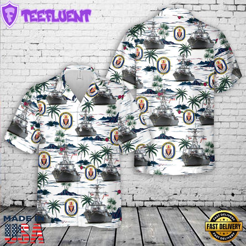 US Navy USS Ramage (DDG-61) Hawaiian Shirt