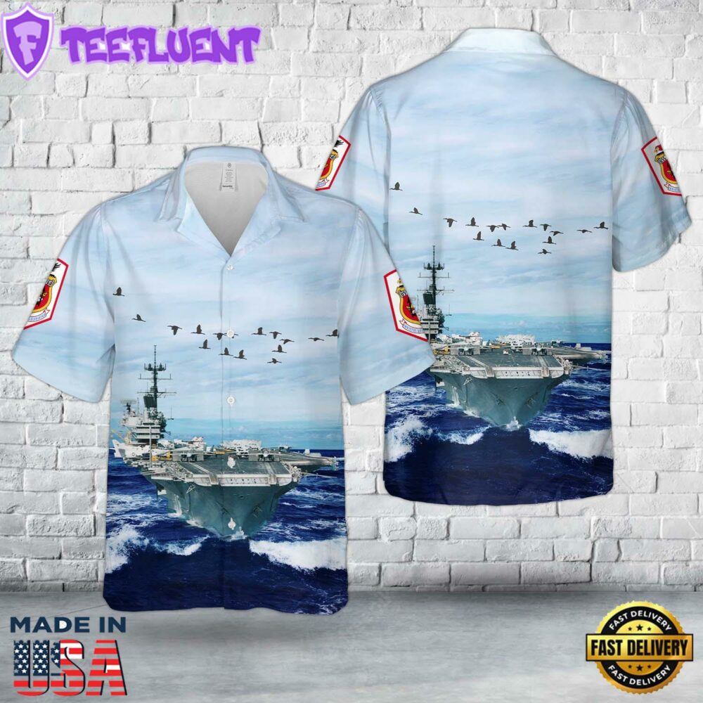 US Navy USS Saratoga (CVCVACVB-60) Hawaiian Shirt
