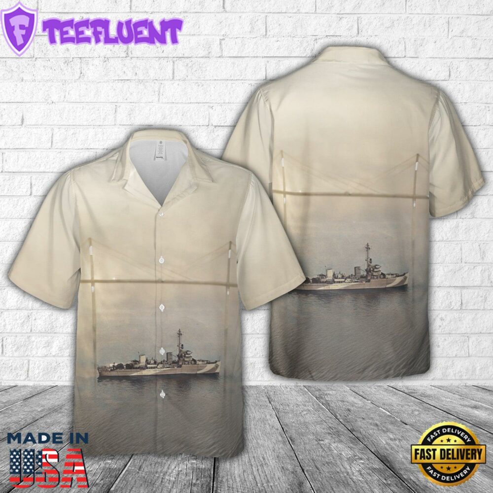 US Navy USS Sprig (AM-384) Hawaiian Shirt