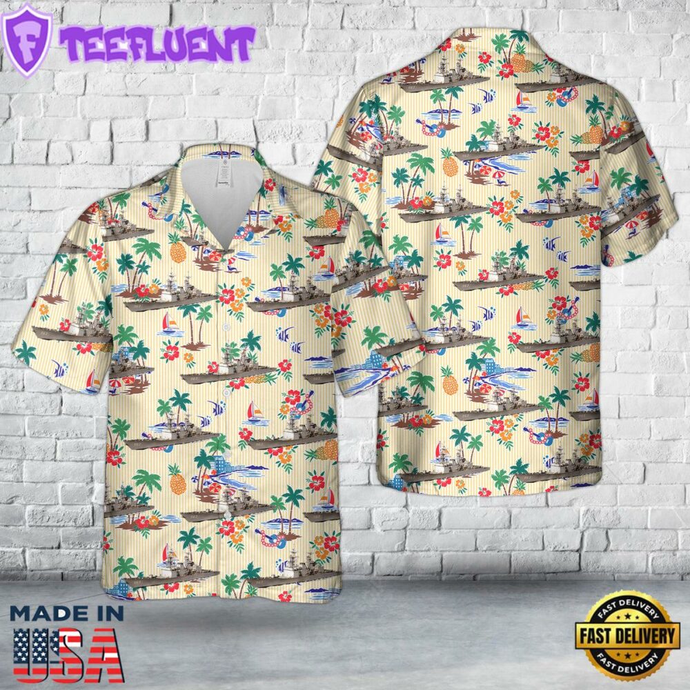 US Navy USS Spruance (DD-963) Hawaiian Shirt