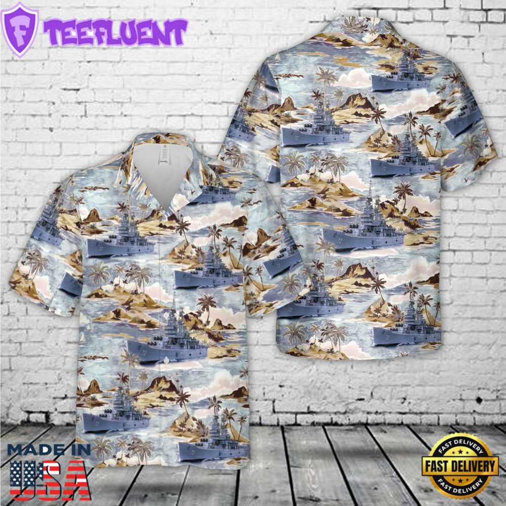 US Navy USS St. Paul CA-73 Hawaiian Shirt