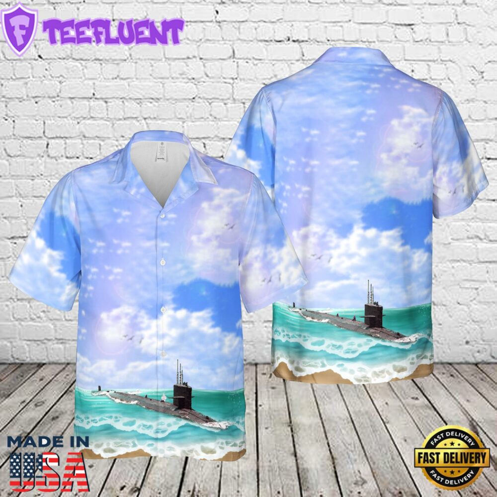 US Navy USS Sturgeon (SSN-637) Hawaiian Shirt