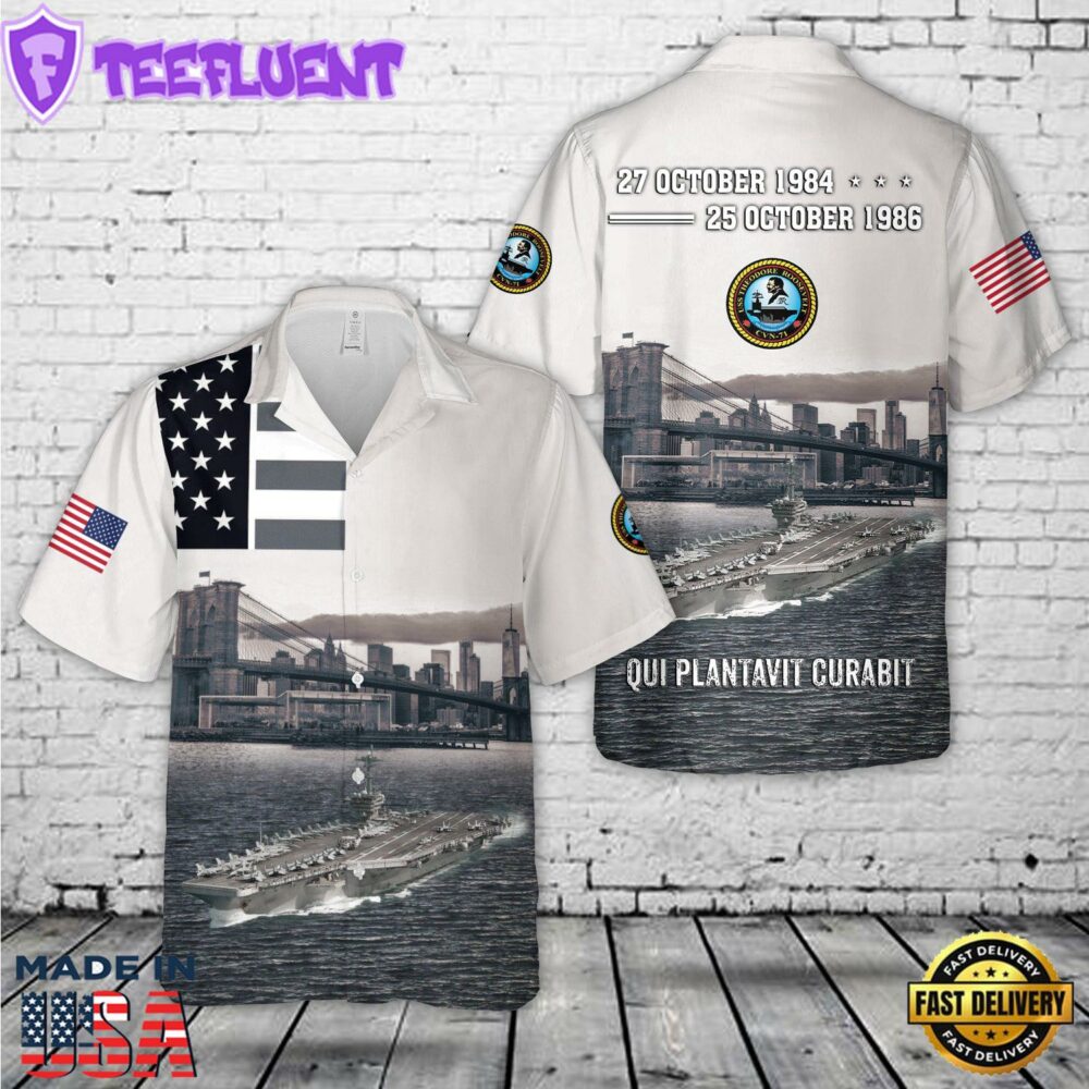 US Navy USS Theodore Roosevelt (CVN-71) Hawaiian Shirt
