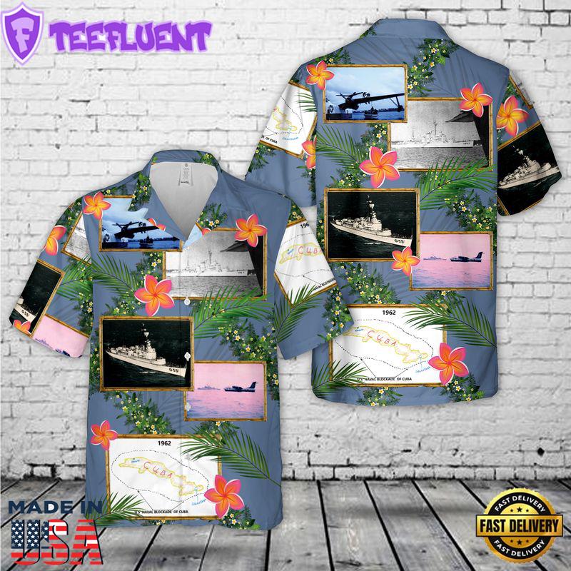 US Navy USS Valcour (AVP-55) Hawaiian Shirt
