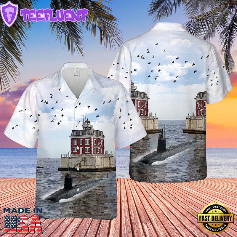 US Navy USS Vermont (SSN-792) Hawaiian Shirt