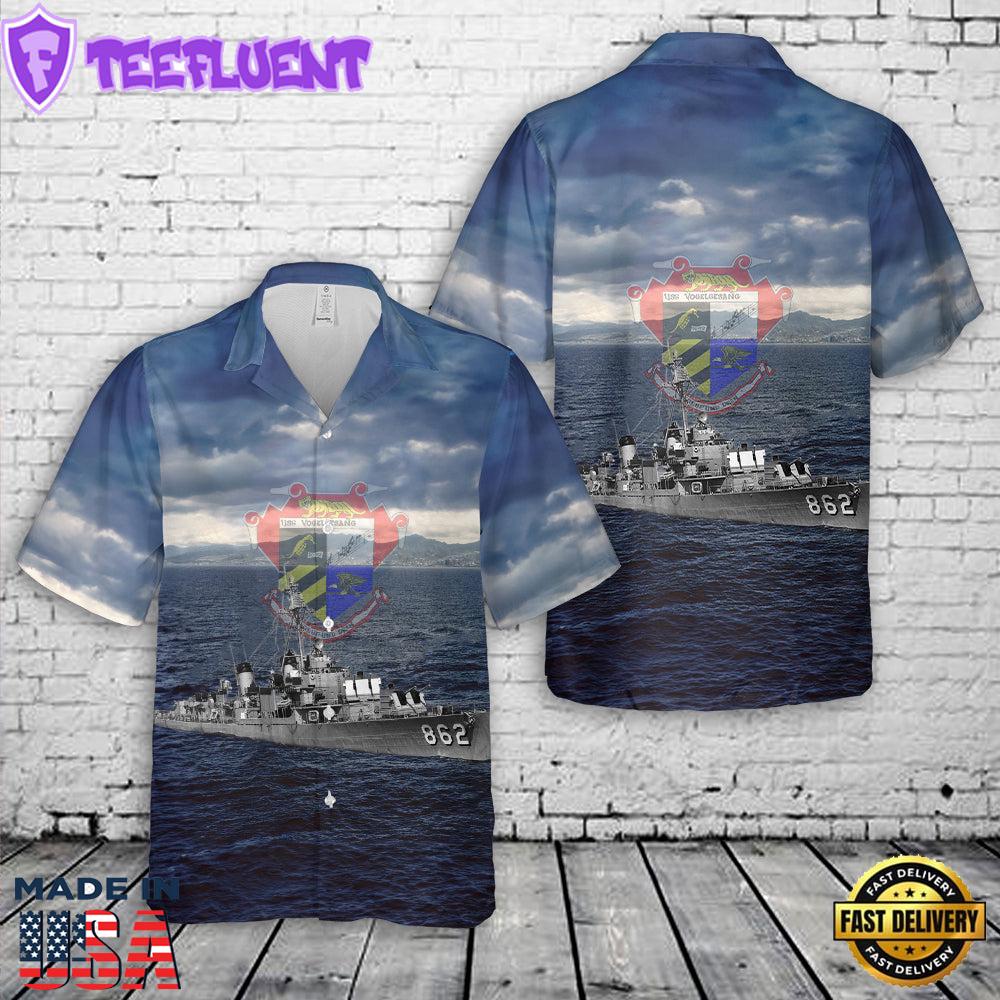 US Navy USS Vogelgesang (DD-862) Hawaiian Shirt