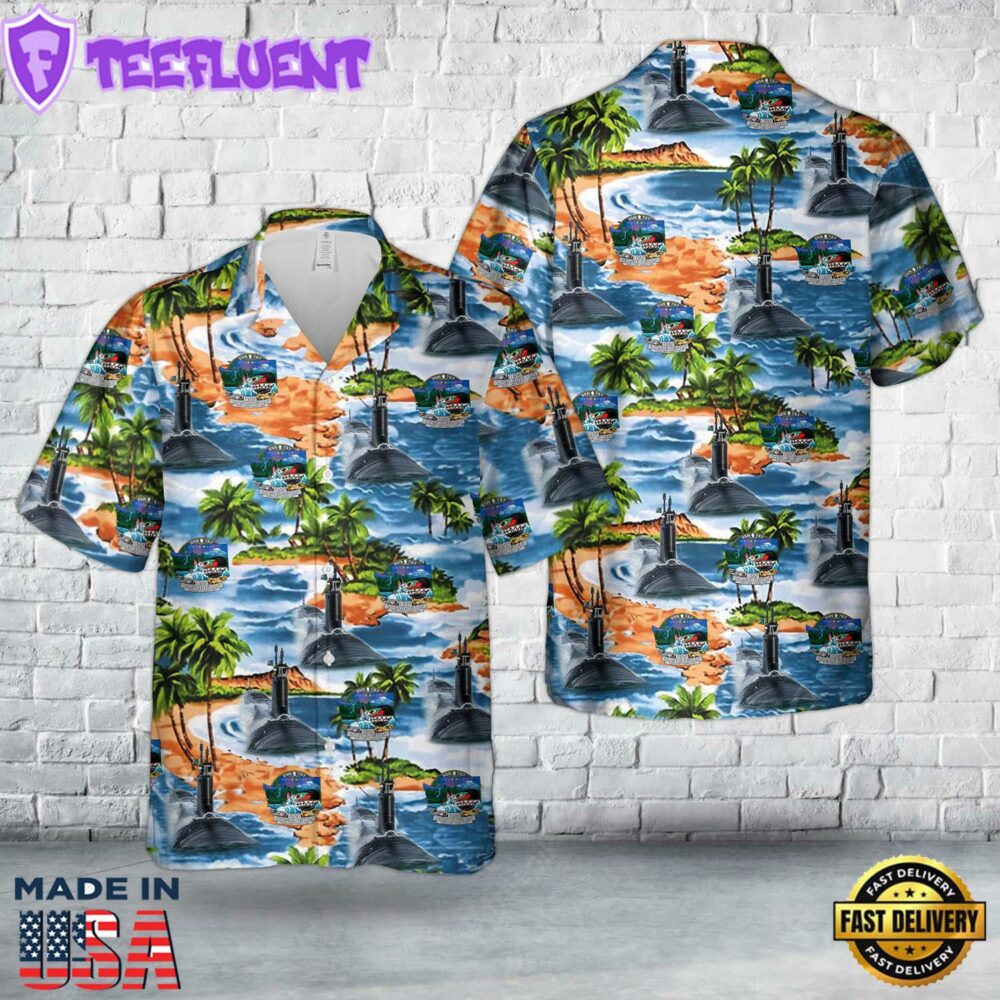 US Navy USS Washington (SSN-787) Hawaiian Shirt